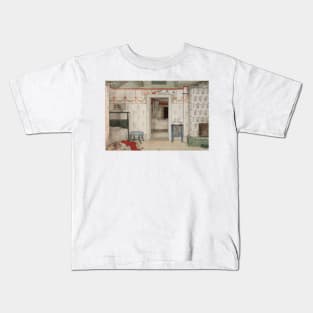 Brita's Forty Winks. From A Home by Carl Larsson Kids T-Shirt